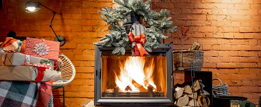 Travis Industries Linear Gas Fireplace Installation in Pecan Grove, Texas