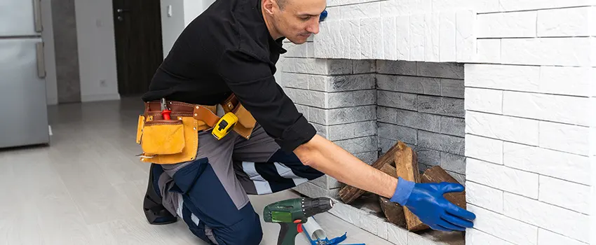 Fireplace Damaged Damper Frame Repair Services in Pecan Grove, Texas